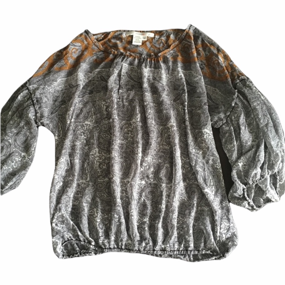 Studio M - Women’s Sheer Blouse (Size: Large)